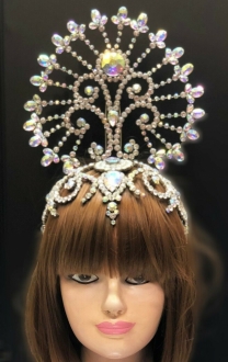 J966 Flowers of Ballon Crystal Headdress Crown