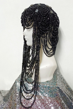 H1075 Indian Sexy Bead Pearl Wig Headdress