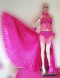 C22 Latin Isis Angel Wings Belly Showgirl Dress Fan Skirt Costume S-M