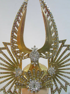 Da NeeNa H084N Vegas Egypt Madonna Super Bowl Crystal Studded Headdress