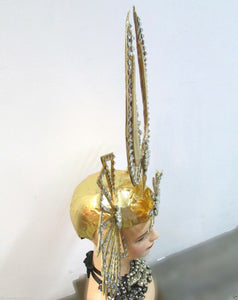 Da NeeNa H084N Vegas Egypt Madonna Super Bowl Crystal Studded Headdress