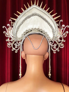 Da NeeNa H1050 Sea Ocean Poseidon Shell Queen Crystal Showgirl Pageant Headdress