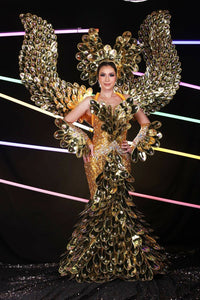 Da NeeNa C1011 Eagle Queen Samba Crystal Pageant Showgirl Costume Set XS - XL