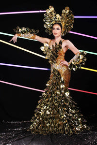 Da NeeNa C1011 Eagle Queen Samba Crystal Pageant Showgirl Costume Set XS - XL