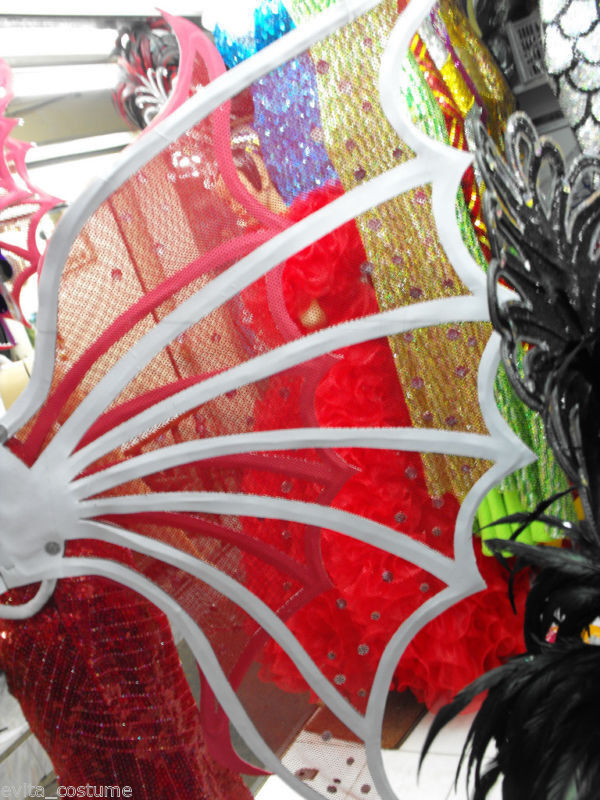 Da NeeNa BT Show Drag Vegas Sequin Butterfly Wings Headdress and Backpiece