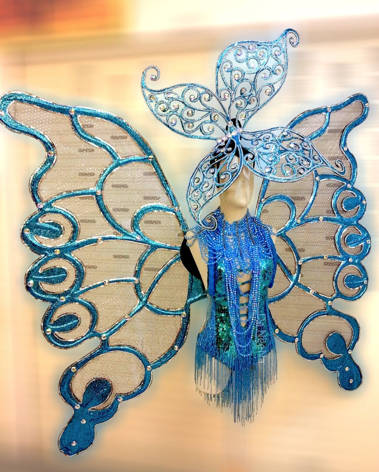 Da NeeNa C525 Grand Butterfly Wings Princess Headdress Angel Wings Costume Set