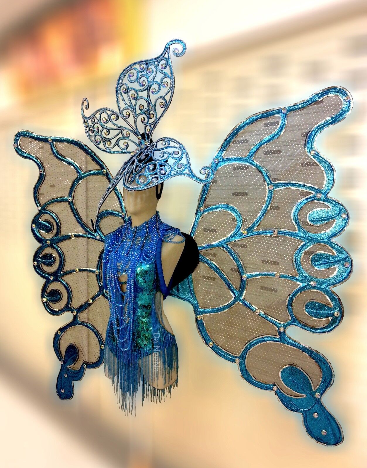 Da NeeNa C525 Grand Butterfly Wings Princess Headdress Angel Wings Costume Set