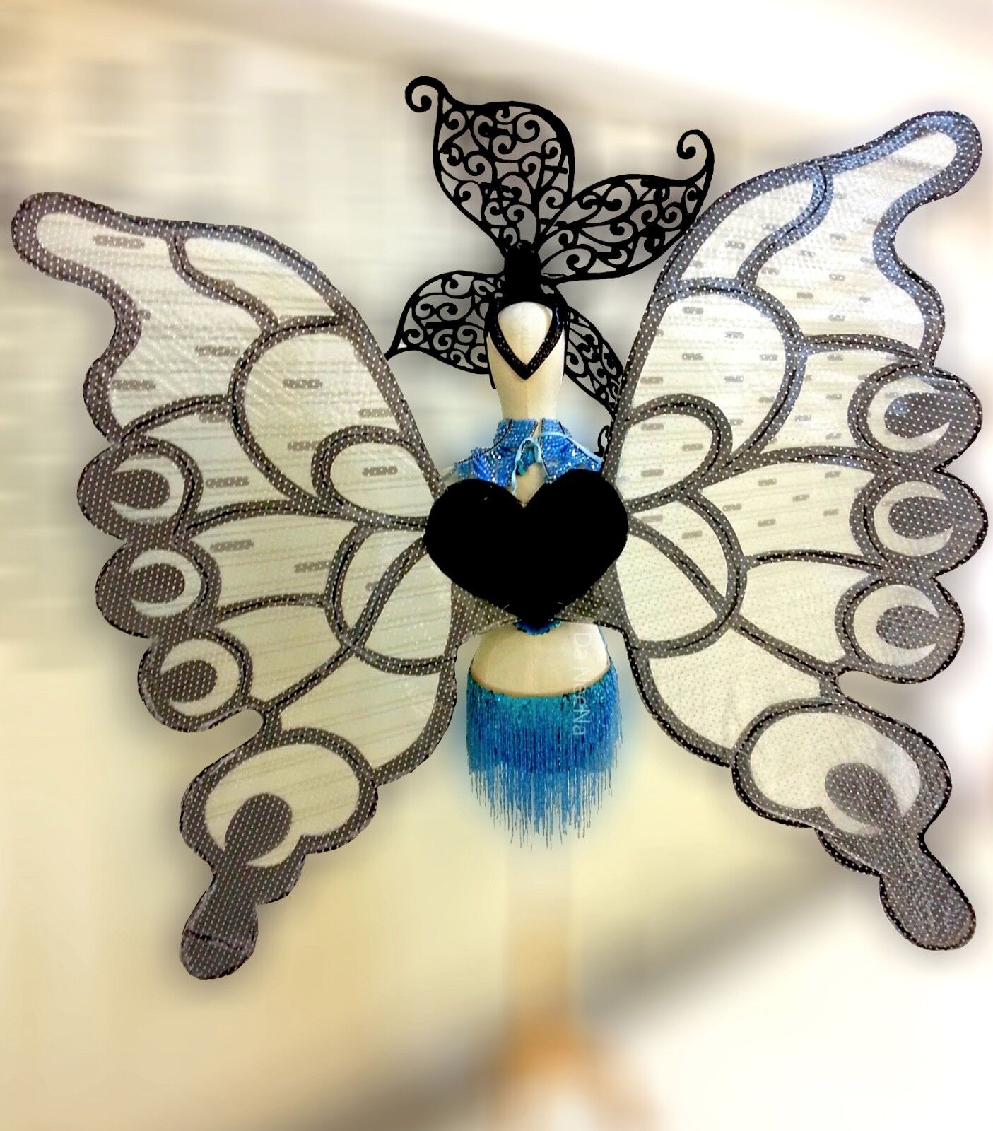 Da NeeNa C525 Grand Butterfly Wings Princess Headdress Angel Wings Costume Set