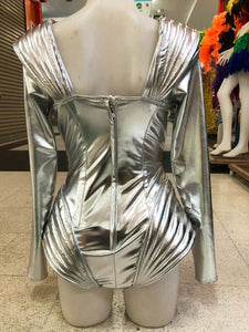 Da NeeNa M1063 Astronaut Warrior Alien Showgirl Pageant Dance Bodysuit XS-XL