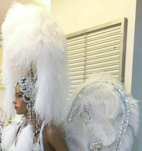 Da NeeNa H796 Victoria Crystal Vegas Dance Showgirl Pageant Headdress