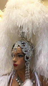 Da NeeNa H796 Victoria Crystal Vegas Dance Showgirl Pageant Headdress