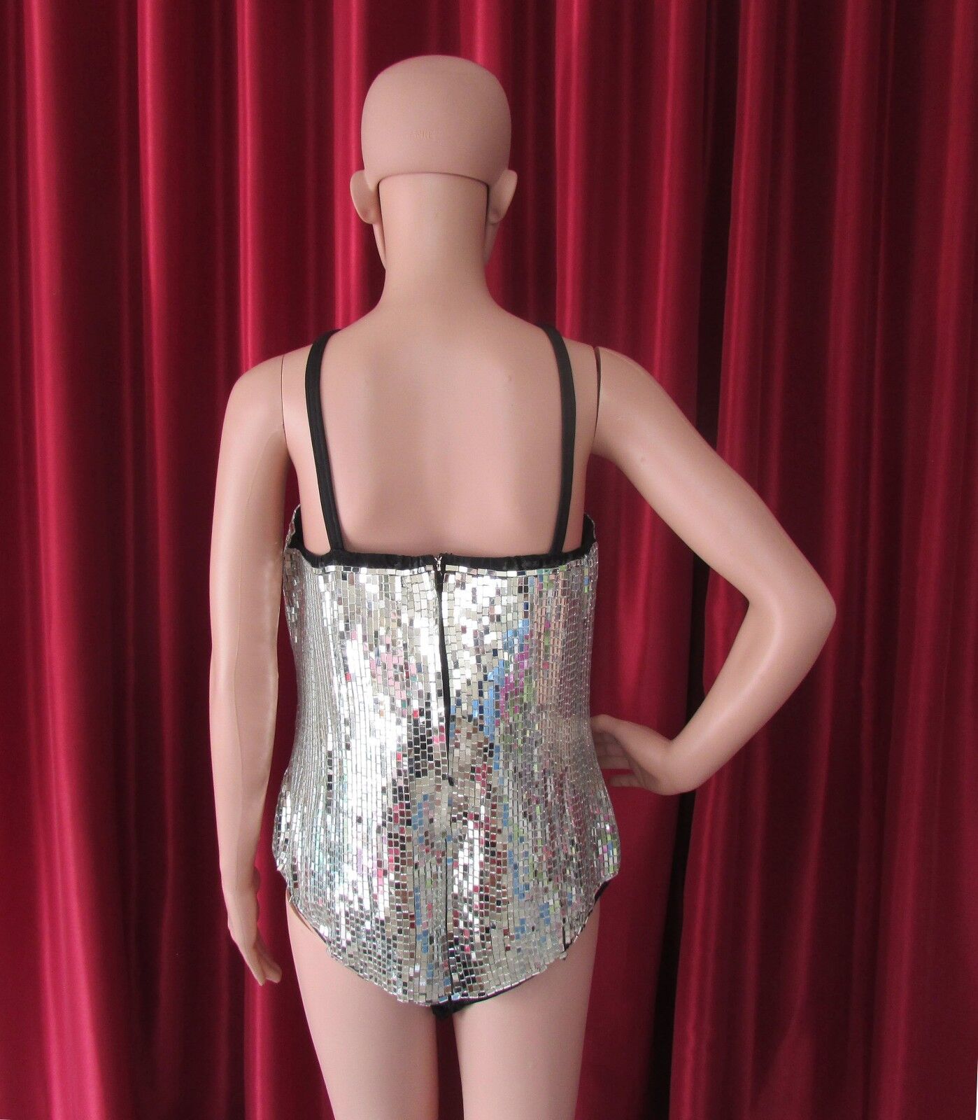 Da NeeNa R48 Robot Queen Showgirl Dance Pageant Vegas Dance Leotard Bodysuit L