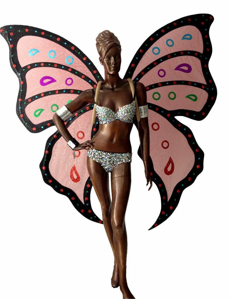 Da NeeNa C701 Butterfly Wings Crystal Pageant Angel Wings Costume set XS - XL