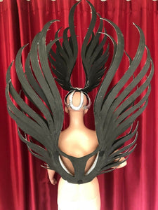 Da NeeNa C711 Shining Angel Showgirl Dance Vegas Crystal Headdress and Backpack