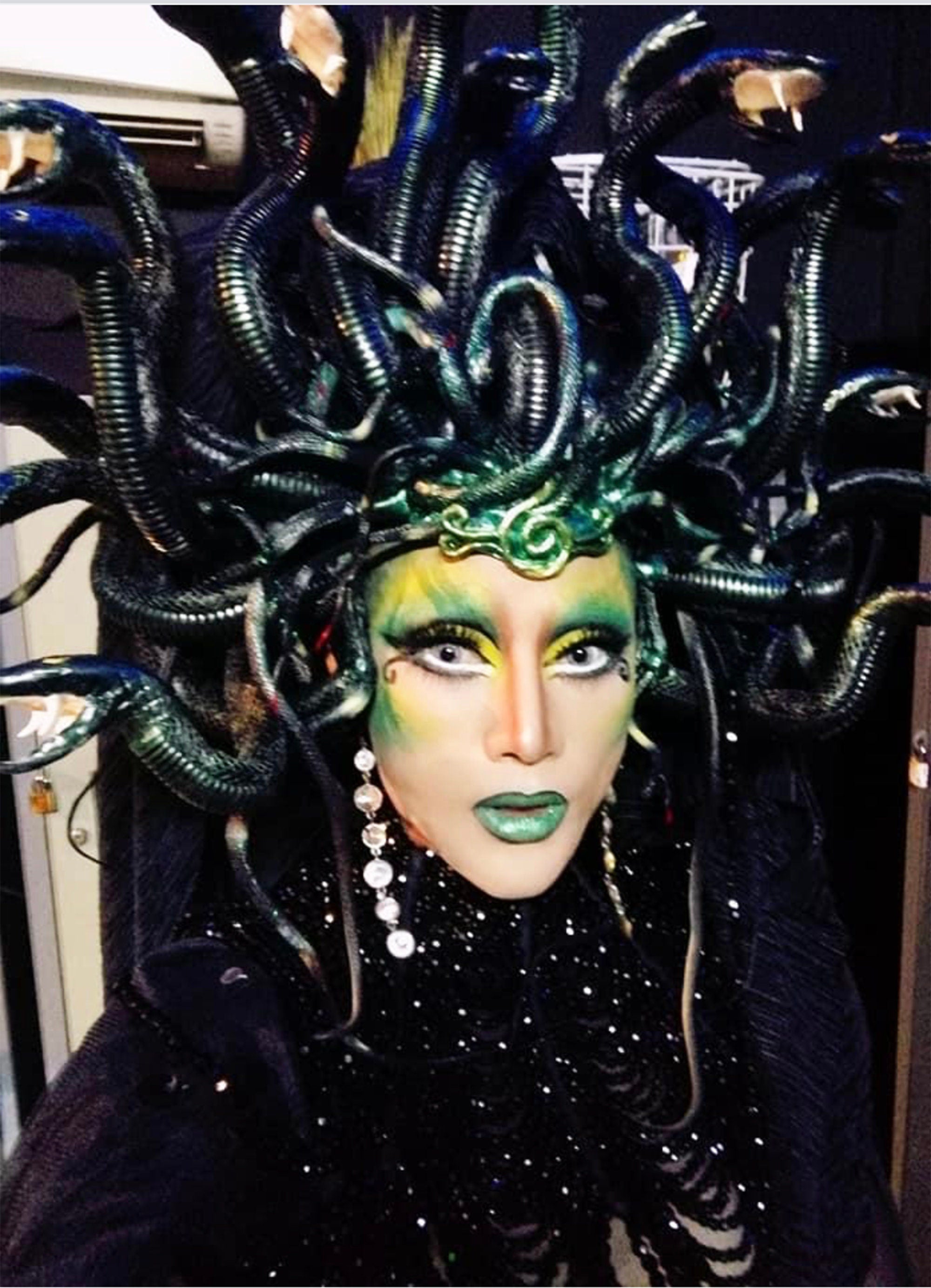 Da NeeNa H866A Snake Naga Cobra Medusa Vegas Cabaret Showgirl Headdress