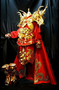 Da NeeNa HUT C813 Gold Great Dragon Emperor Pageant Spirit Costume Set XS-XL
