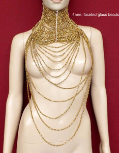Da NeeNa J018G1 Showgirl Pageant Vegas Cabaret Drag Pearl Necklace Choker