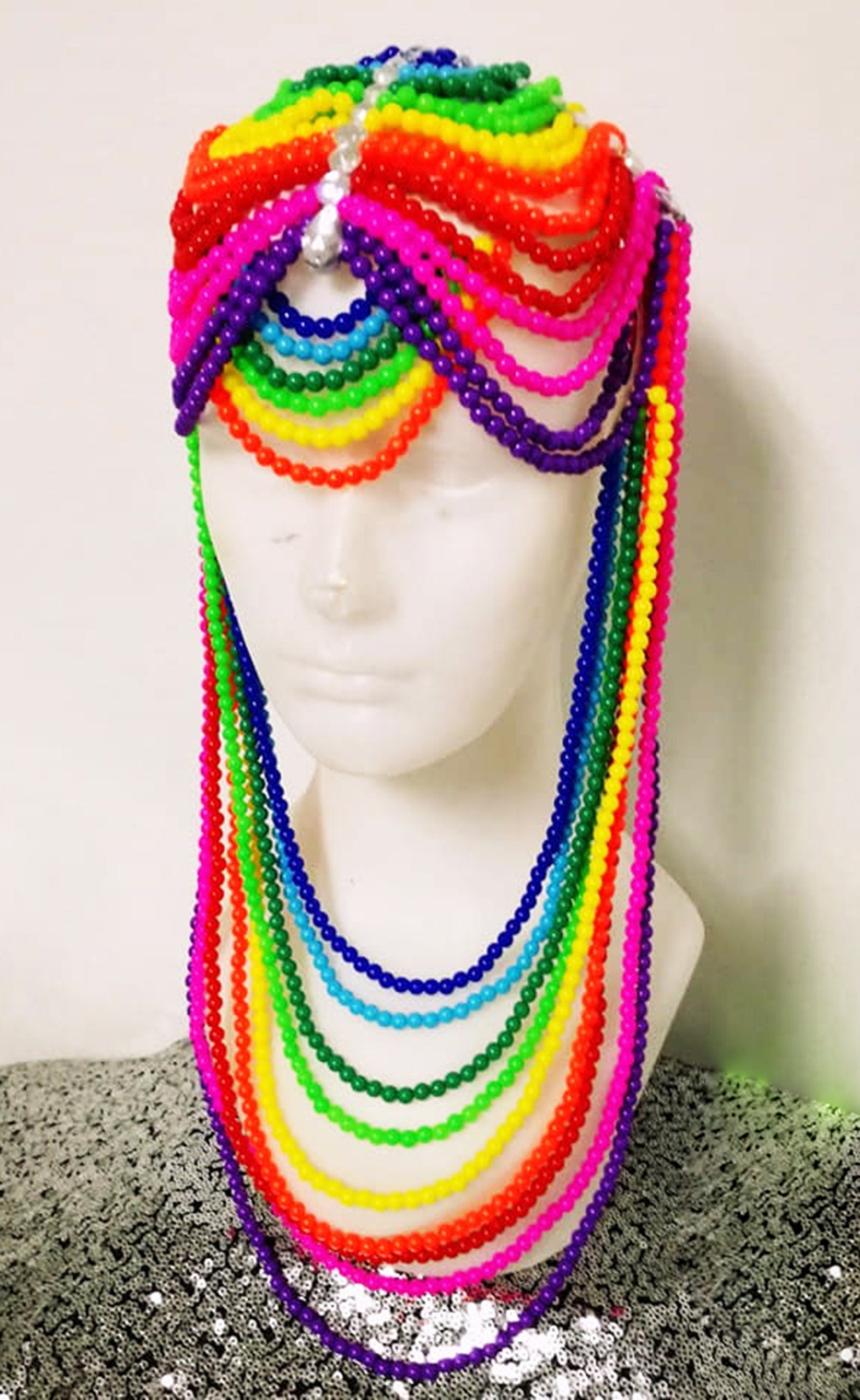 Da NeeNa J1000H Magic of Bead Chainmail  Headdress
