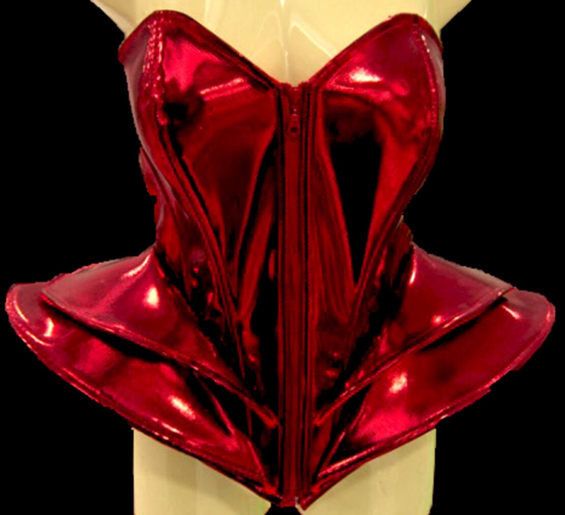 Da NeeNa L044 GAGA Beyonce Inspired Futurelistic Corset Leather Costume XS-XL