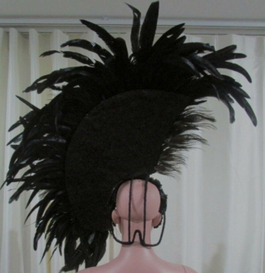 Da NeeNa PT Peacock Feather Cabaret Dancer Samba Headdress
