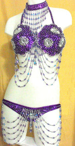 Da NeeNa T002 Party Belly Drag Showgirl Stage Costume Dance Bikini Thong XS-3X