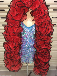 Da NeeNa WR Vegas Showgirl Sequin Trim Showgirl Gigantic Boa
