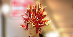 Da NeeNa C0733F Fire Warrior General Parade Rio Dancer Headdress Men Man Male Samba Costume Set XS-XL