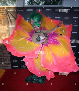 Da NeeNa B032N Cabaret Vegas Showgirl Rose Gigantic Flower Petal Belt