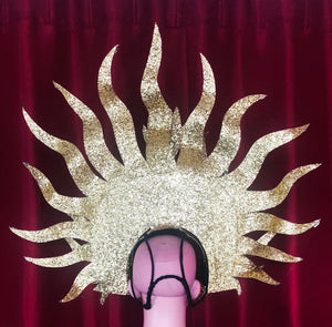 Evita Fire1 Sun Dance Vegas Cabaret Burlesque Showgirl Drag Queen Headdress