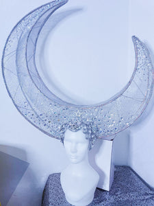 Da NeeNa H1159 Light Dreammaker Star & Moon Vegas Showgirl Pageant Crystal Headdress