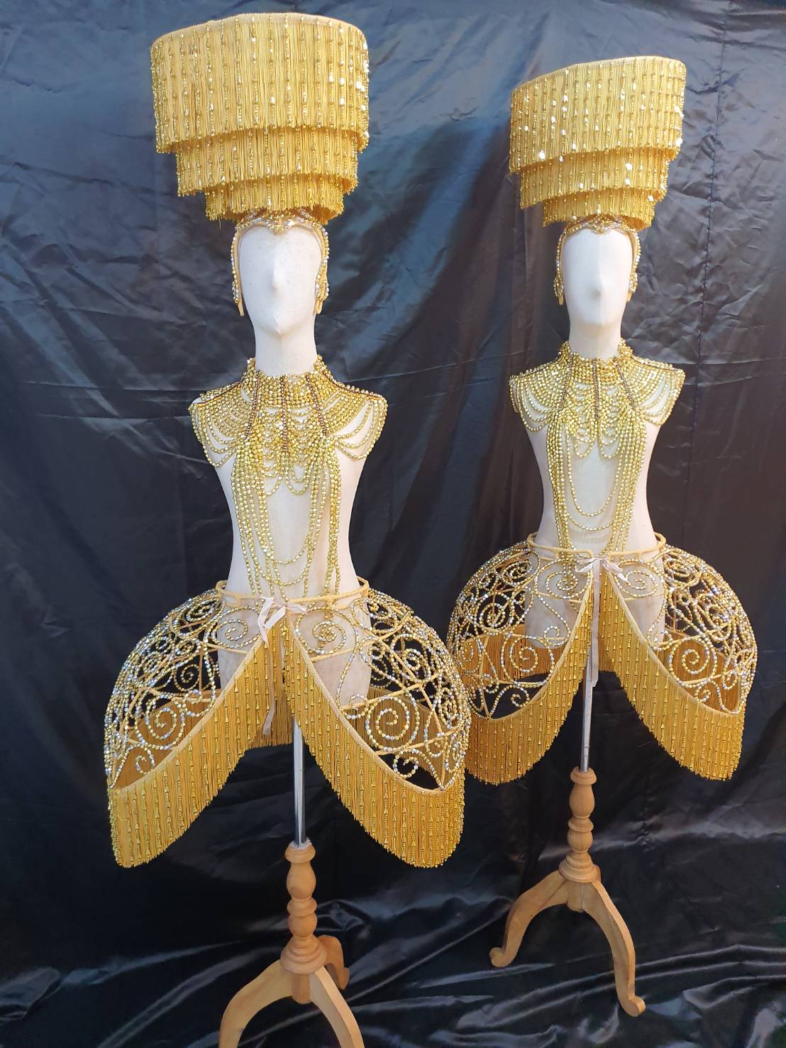 Da NeeNa C1012 Chandelier Lamp Ballet Vegas Showgirl Burlesque Cabaret Costume Set XS-XL