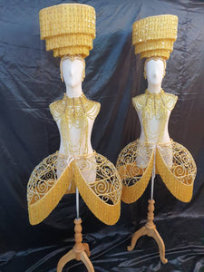 Da NeeNa C1012 Chandelier Lamp Ballet Vegas Showgirl Burlesque Cabaret Costume Set XS-XL