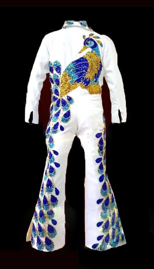 Da neena tailor made the king peacock belt jumpsuit cape costume