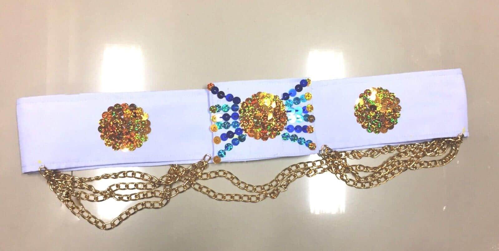 Da neena tailor made the king peacock belt jumpsuit cape costume