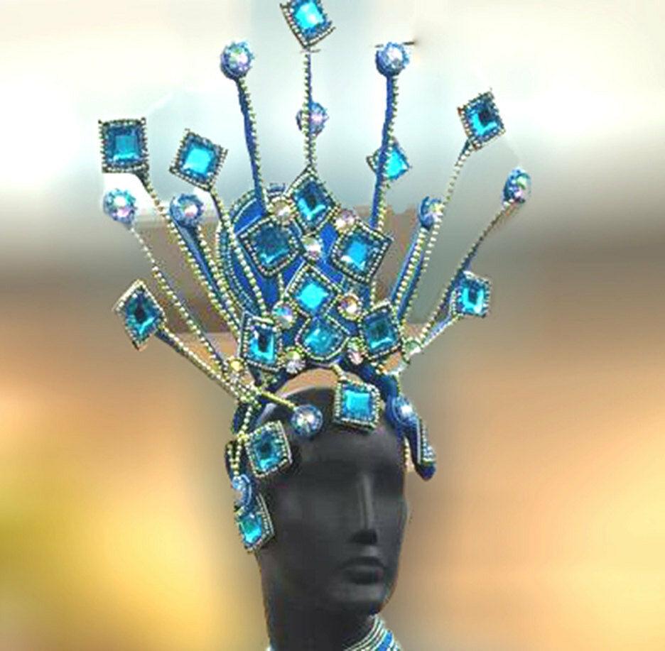 Da neena c0733  flag parade rio dancer headdress men man male samba costume set xs-xl