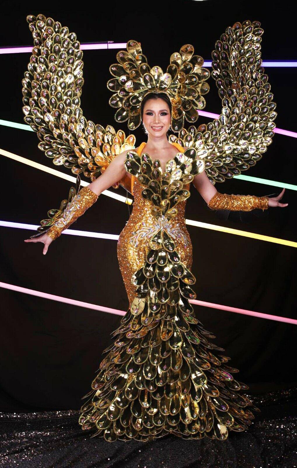 Da neena c1011 eagle queen samba crystal pageant showgirl costume set xs - xl