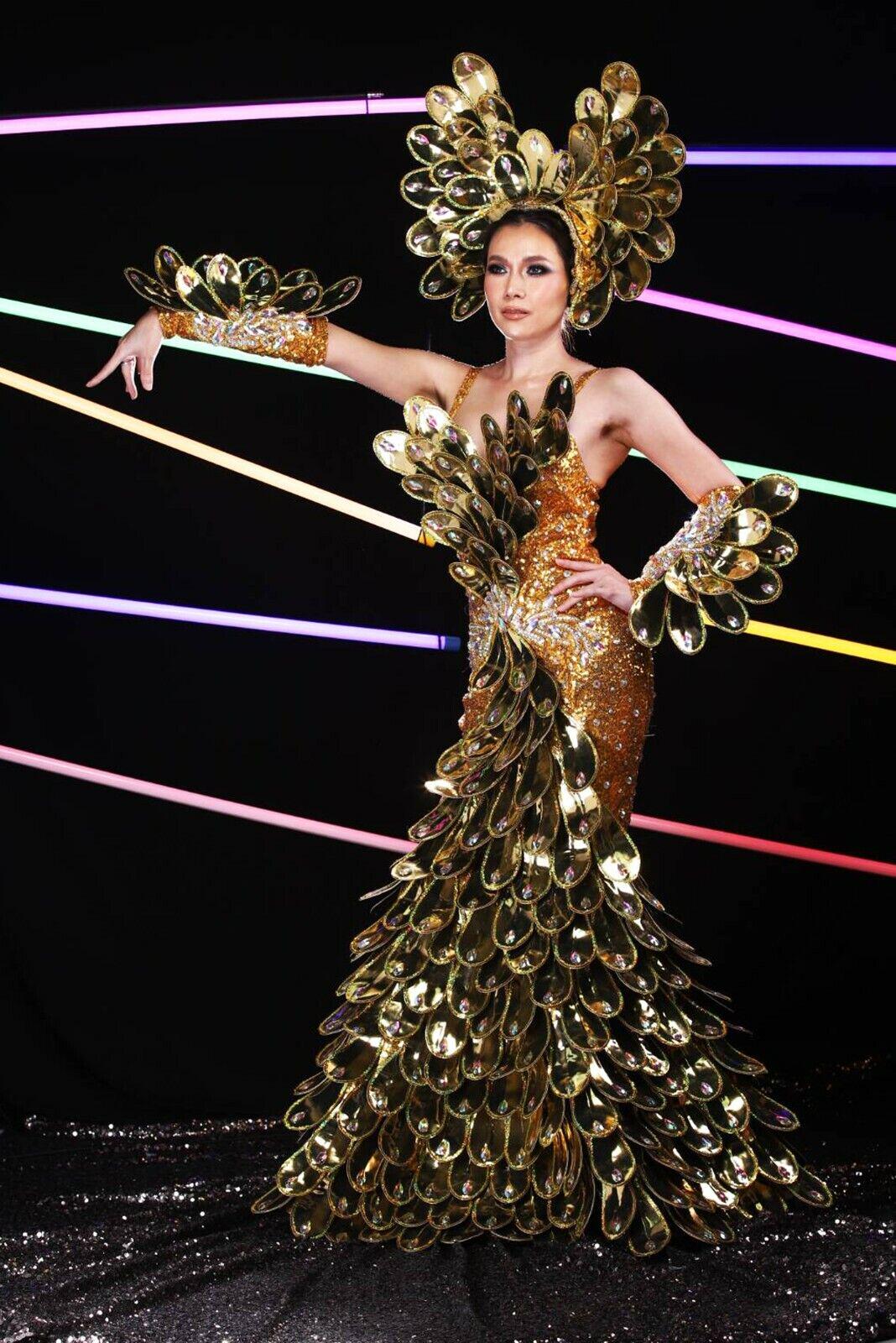 Da neena c1011 eagle queen samba crystal pageant showgirl costume set xs - xl