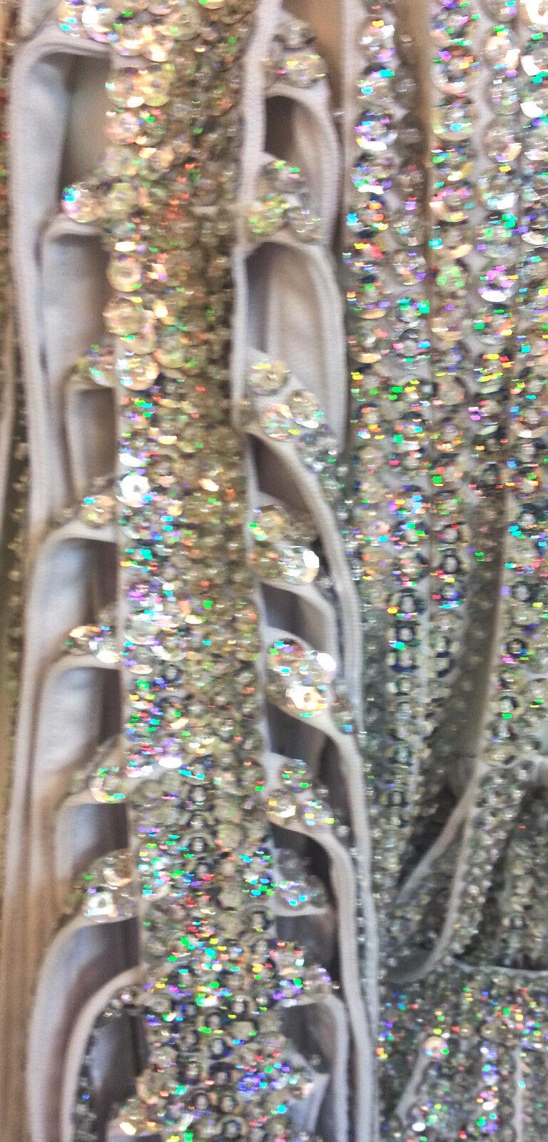 Daneena m557c vegas burlesque sequin cher leotard bodysuit dress xs-xl