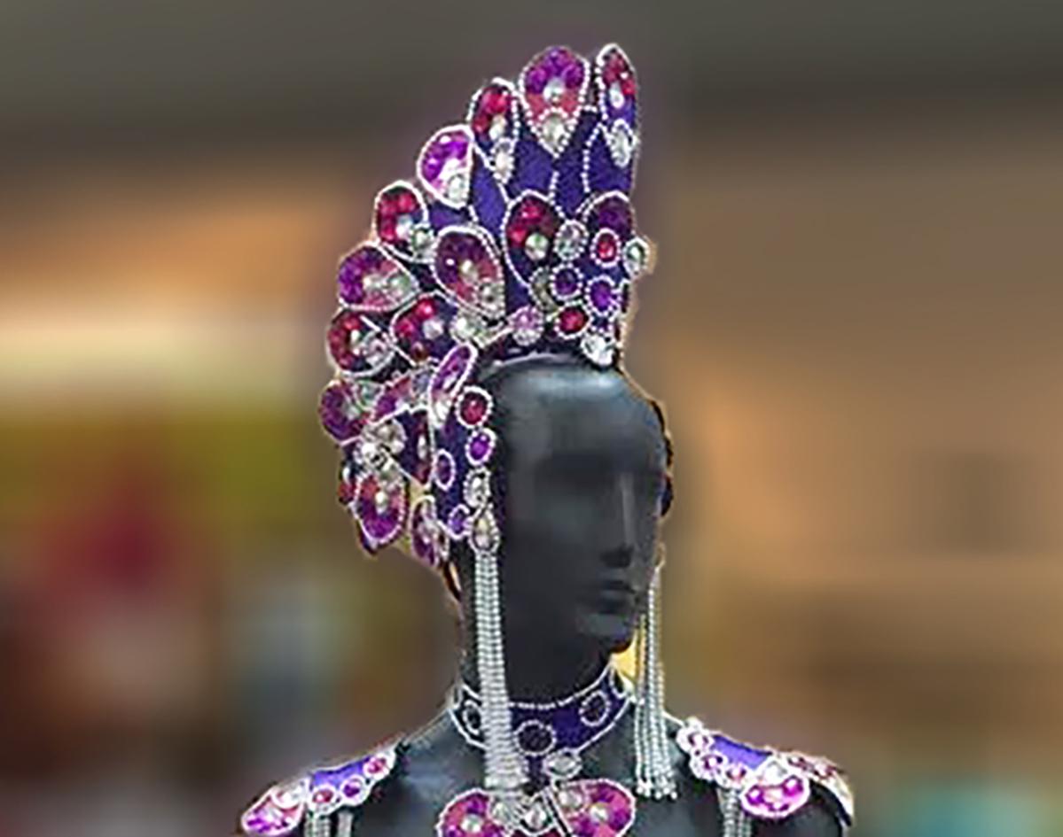 Da neena c0733p mohawk indian warrior parade rio dancer headdress men man male samba costume set xs-xl