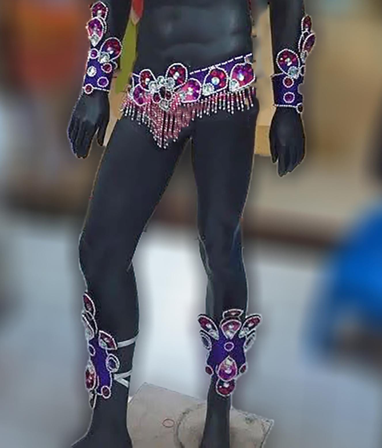 Da neena c0733p mohawk indian warrior parade rio dancer headdress men man male samba costume set xs-xl