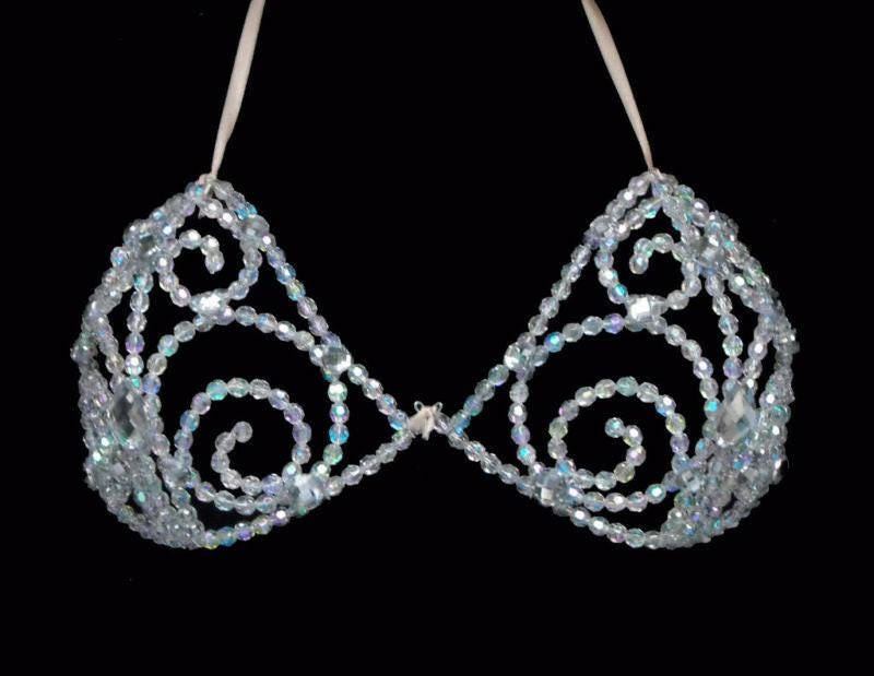 Da neena j010 showgirl vegas cabaret dance crystal bra