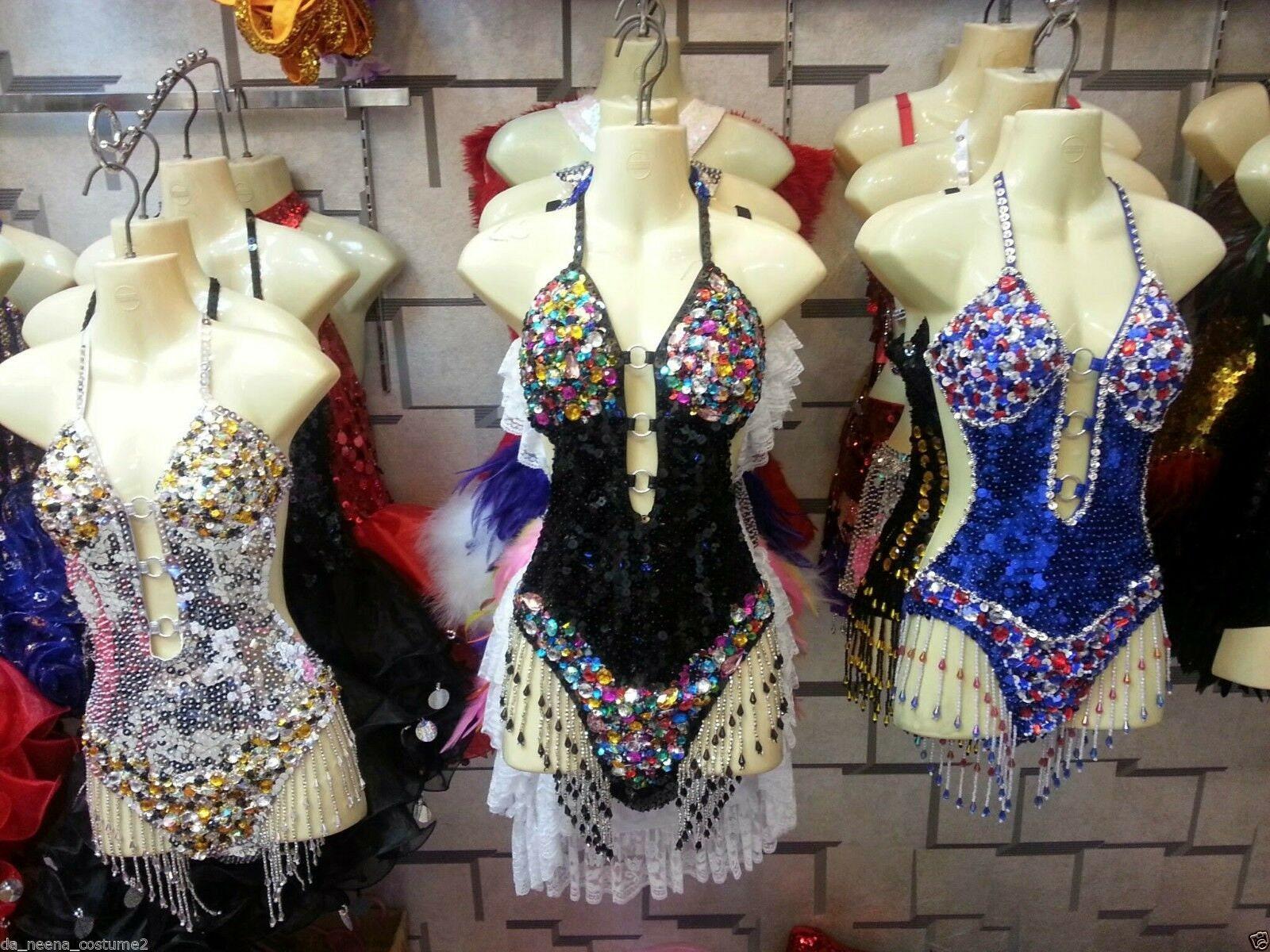 Da neena l013 vegas burlesque latin dance drag queen showgirl leotard xs-xl