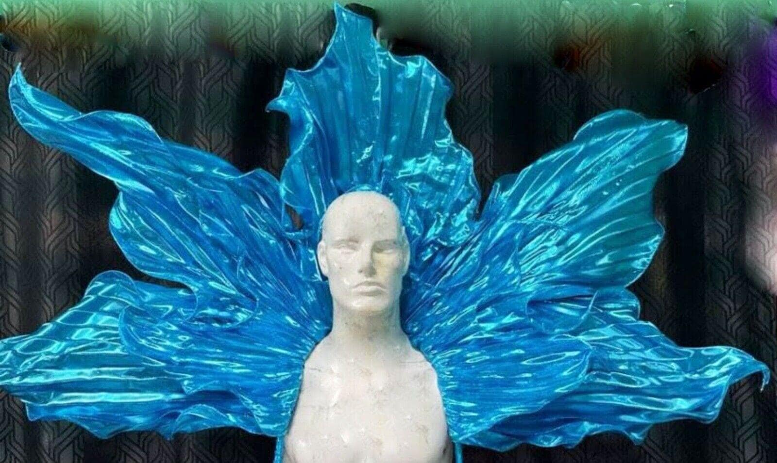 Da neena b1102 poseidon water wave mermaid vegas pageant samba dancer backpiece