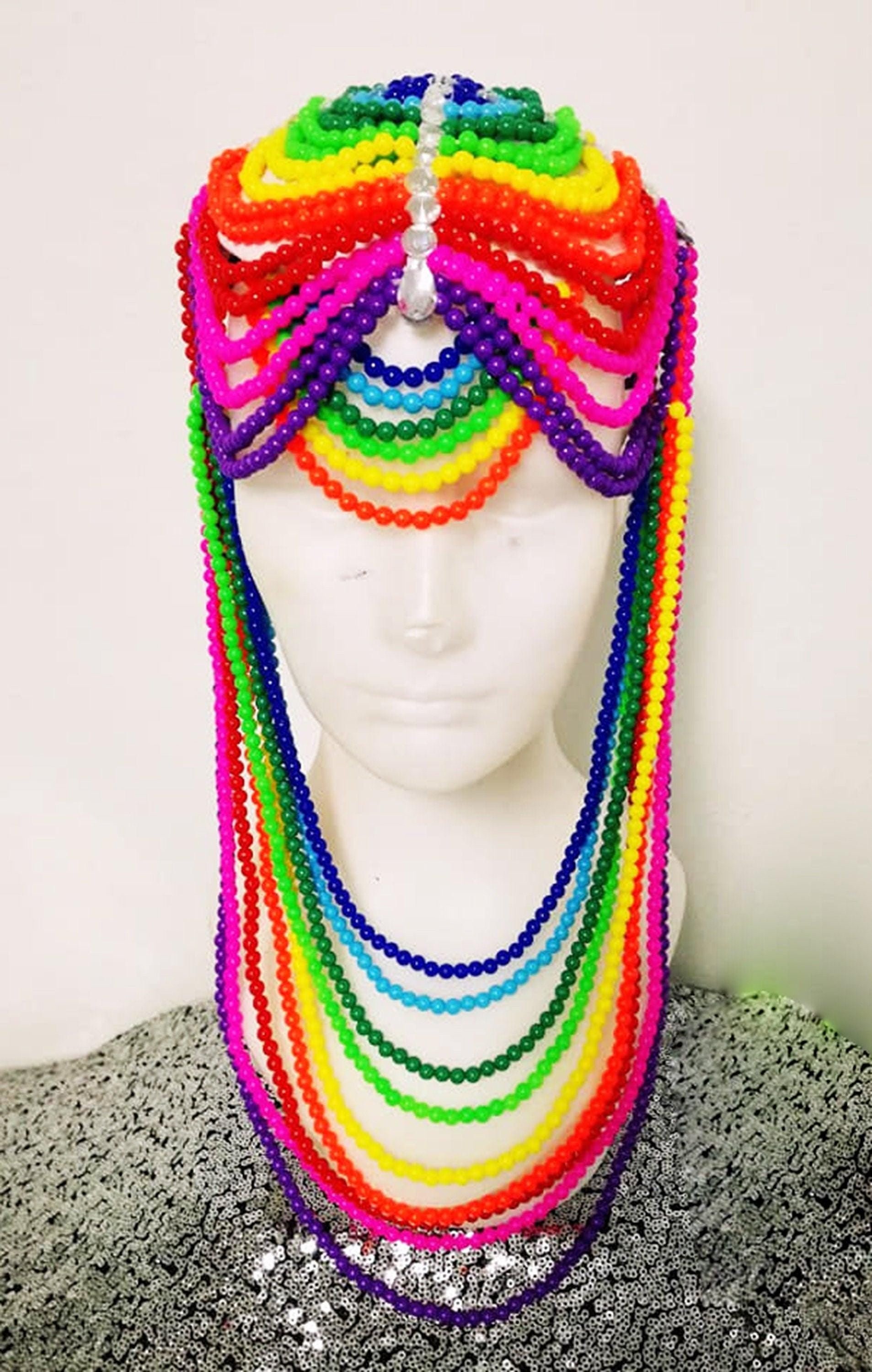 Da neena j1000h magic of bead chainmail  headdress