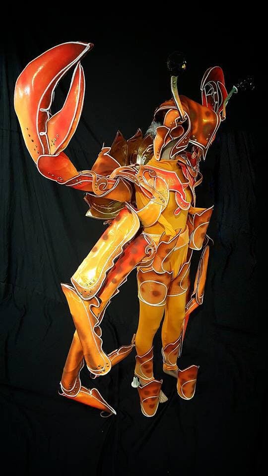 Da neena hut c843 grand crab alien circus samba parade dancer costume set xs-xl