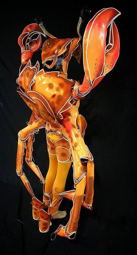 Da neena hut c843 grand crab alien circus samba parade dancer costume set xs-xl
