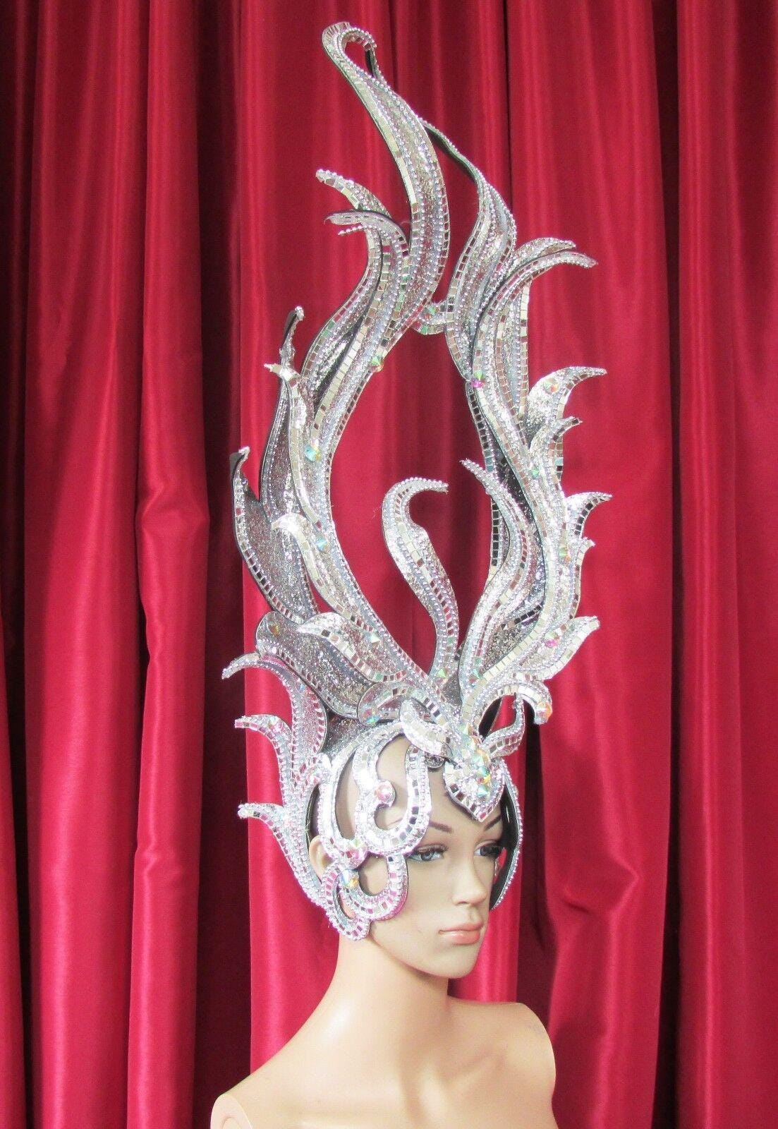 Da neena h1np big deer princess crystal showgirl dance vegas headdress