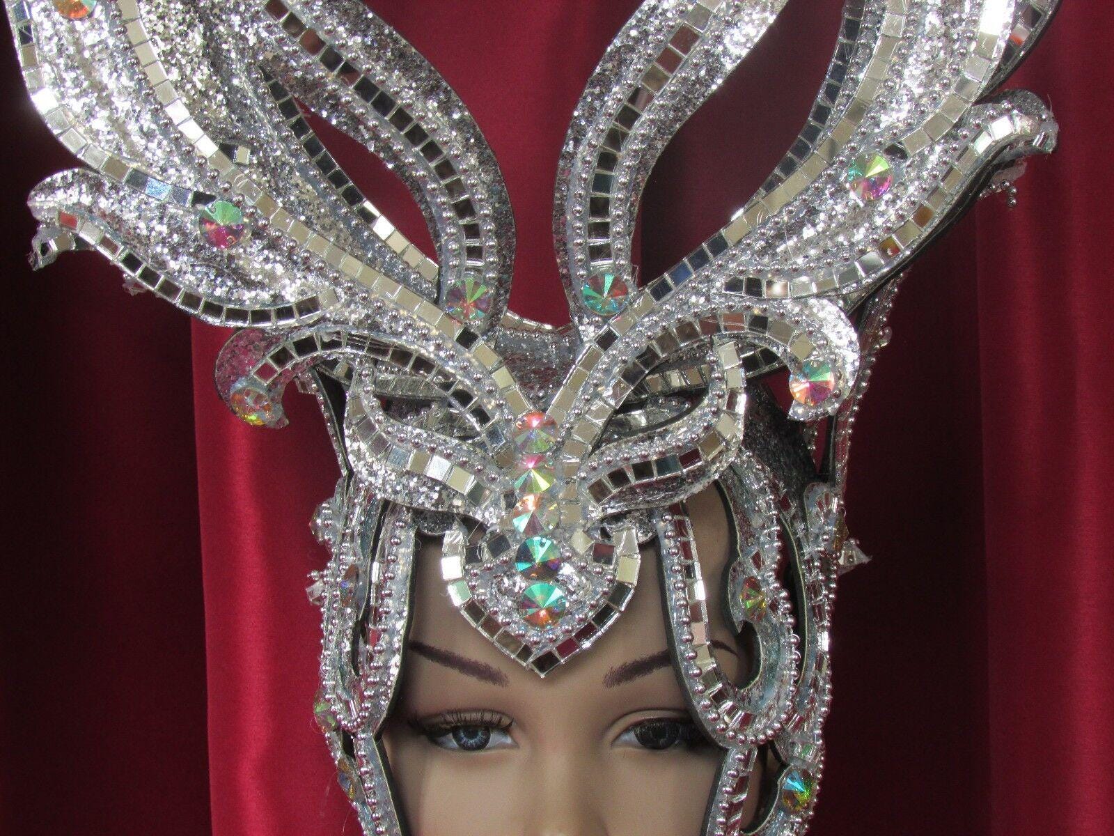 Da neena h1np big deer princess crystal showgirl dance vegas headdress