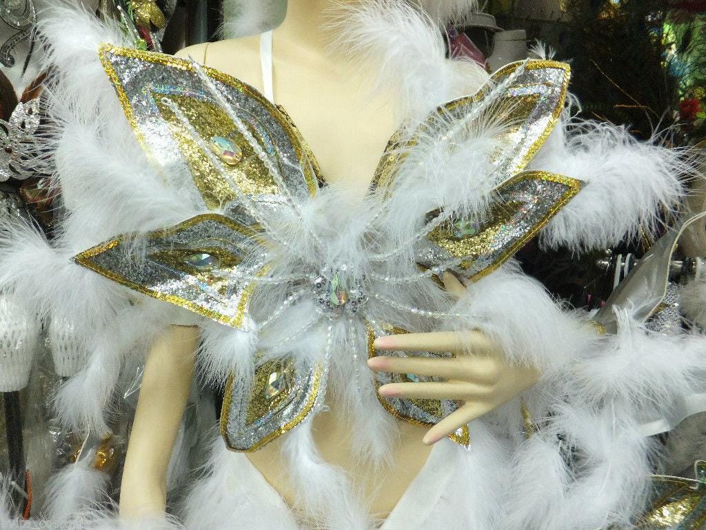 Da neena c005 feather showgirl cabaret drag cotton candy costume set xs-xl
