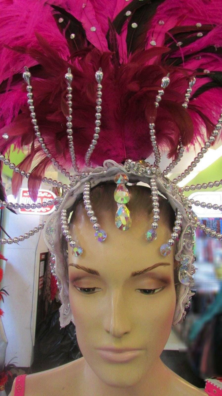Da neena c075 samba parade carnival brazil feather headdress costume set xs-xl